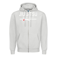 Dove Grey Jiu Jitsu Old Guy Zipper Hoodie - tuanDangUi