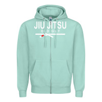 Seafoam Jiu Jitsu Old Guy Zipper Hoodie - tuanDangUi