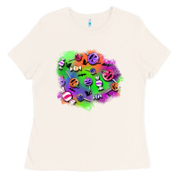 Bone halloween candy patches Ladies Tee - BundleAndBundleShop