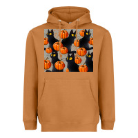 Meerkat black cat with pumpkins tumbler Heavyweight Hoodie - LillyAllenDesigns