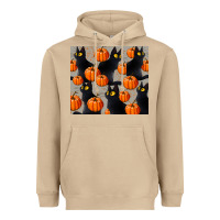 Mushroom black cat with pumpkins tumbler Heavyweight Hoodie - LillyAllenDesigns