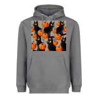 Storm black cat with pumpkins tumbler Heavyweight Hoodie - LillyAllenDesigns