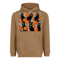 Toasted Coconut black cat with pumpkins tumbler Heavyweight Hoodie - LillyAllenDesigns