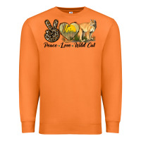 Carrot Peace Love Wild cat Premium Sweatshirt - LillyAllenDesigns