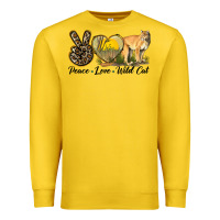 Lemon Peace Love Wild cat Premium Sweatshirt - LillyAllenDesigns