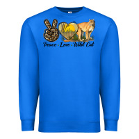 True Royal Peace Love Wild cat Premium Sweatshirt - LillyAllenDesigns