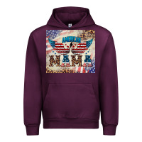 Mauve Wine american mama Urban Hoodie - BarkalooDesign