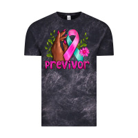 Cloud Black Previvor Breast Cancer Vintage Tee - NancyCooperArtShop