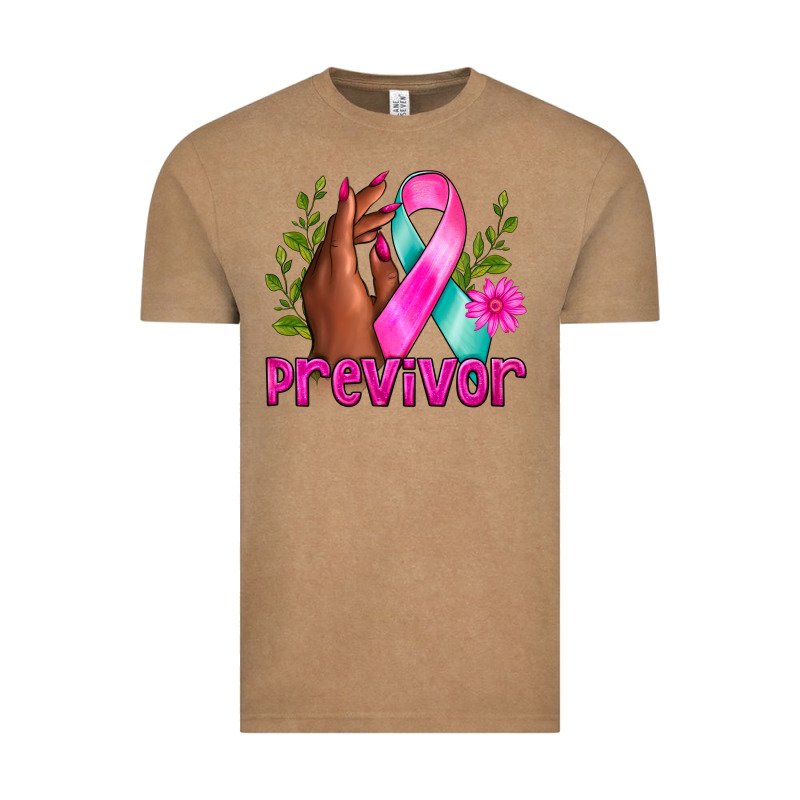 Previvor Breast Cancer Vintage Tee by NancyCooperArtShop | Teevron