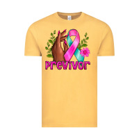 Vintage Mustard Previvor Breast Cancer Vintage Tee - NancyCooperArtShop