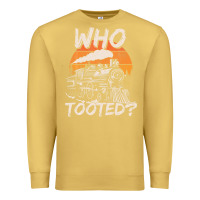 Antique Gold Who Tooted Funny Train Lovers And Railroad Retro Vintage Premium Sweatshirt - tuanDangUi