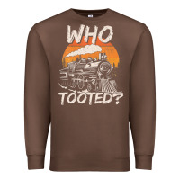 Chestnut Who Tooted Funny Train Lovers And Railroad Retro Vintage Premium Sweatshirt - tuanDangUi