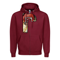 Burgundy farm life alphabet lowercase letters r Zipper Hoodie - BundleAndBundleShop