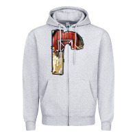 Heather Grey farm life alphabet lowercase letters r Zipper Hoodie - BundleAndBundleShop