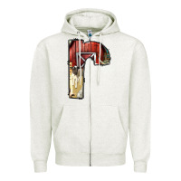 Oatmeal Heather farm life alphabet lowercase letters r Zipper Hoodie - BundleAndBundleShop