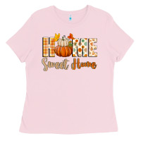 Bubblegum Pink home sweet home Ladies Tee - BundleAndBundleShop