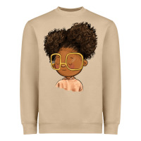 Black Girl Heavyweight Sweatshirt | Teevron