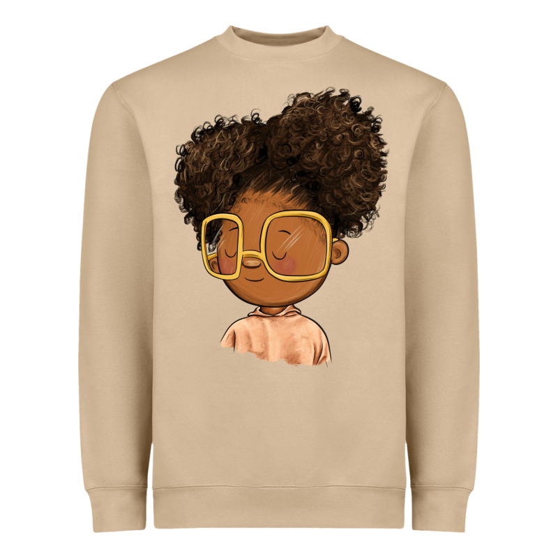 Black Girl Heavyweight Sweatshirt by FaDigitalArtStudio | Teevron