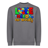 Love Needs No Words Heavyweight Sweatshirt | Teevron