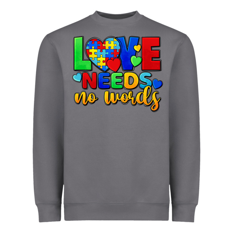 Love Needs No Words Heavyweight Sweatshirt by FaDigitalArtStudio | Teevron