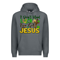 Rock i don't need luck i've got jesus Premium Hoodie - FaDigitalArtStudio
