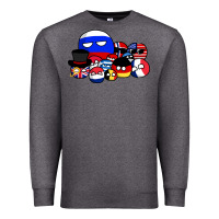 Charcoal Heather countryballs pullover Premium Sweatshirt - tuanDangUi
