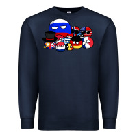 Navy countryballs pullover Premium Sweatshirt - tuanDangUi