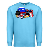 Ocean Blue countryballs pullover Premium Sweatshirt - tuanDangUi