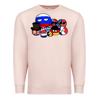 Pale Pink countryballs pullover Premium Sweatshirt - tuanDangUi