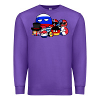 Purple countryballs pullover Premium Sweatshirt - tuanDangUi