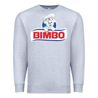 Heather Grey bimbo bread retro fan t shirt Premium Sweatshirt - tuanDangUi
