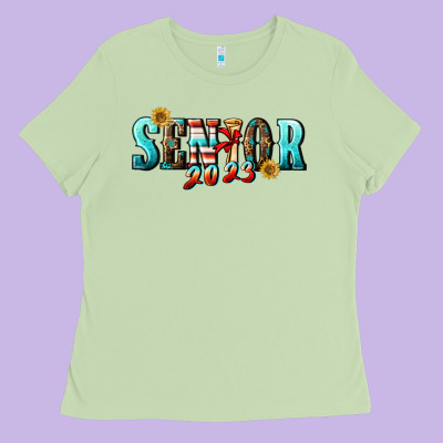 Senior 2023 Ladies Tee Designed By Bundleandbundleshop