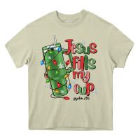 Mossy jesus fills my cup psalm 25 5 Heavy Core Tee - MaliasSmallBusiness