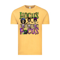 Vintage Mustard Hocus Pocus with Skeletons Vintage Tee - texasbilliewilder