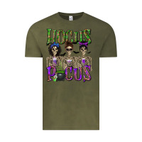 Vintage Olive Hocus Pocus with Skeletons Vintage Tee - texasbilliewilder
