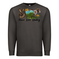 Smoke Peace Love Donkey Premium Sweatshirt - LillyAllenDesigns