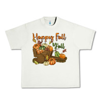 Pistachio Happy Fall Y'all Urban Heavy Tee - texasbilliewilder