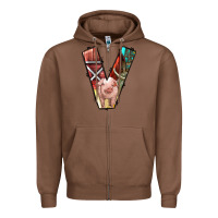 Chestnut farm life alphabet lowercase letters v Zipper Hoodie - BundleAndBundleShop