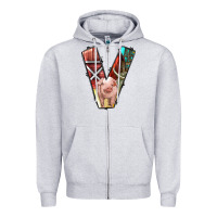 Heather Grey farm life alphabet lowercase letters v Zipper Hoodie - BundleAndBundleShop