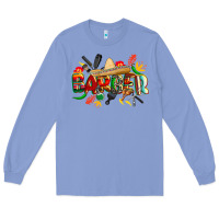 Colony Blue cinco de mayo barber Long Sleeve Tee - CowGirlArtShop