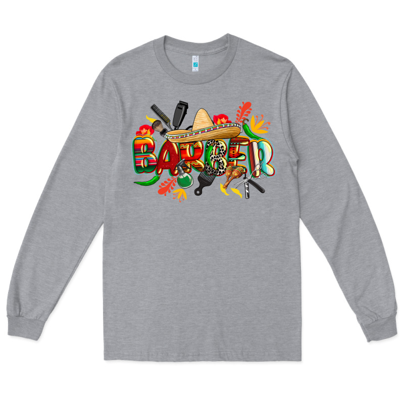 Cinco De Mayo Barber Long Sleeve Tee by CowGirlArtShop | Teevron