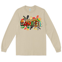 Mushroom cinco de mayo barber Long Sleeve Tee - CowGirlArtShop