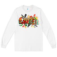 White cinco de mayo barber Long Sleeve Tee - CowGirlArtShop