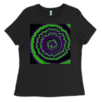 Black halloween tie dye pattern black Ladies Tee - RanaPortraitStore