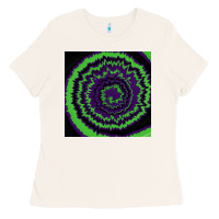 Bone halloween tie dye pattern black Ladies Tee - RanaPortraitStore
