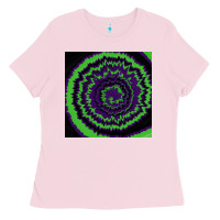 Bubblegum Pink halloween tie dye pattern black Ladies Tee - RanaPortraitStore