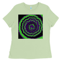 Matcha halloween tie dye pattern black Ladies Tee - RanaPortraitStore