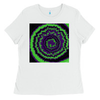 White halloween tie dye pattern black Ladies Tee - RanaPortraitStore