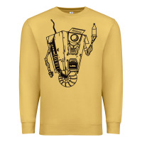 Antique Gold b&w claptrap   borderlands Premium Sweatshirt - tuanDangUi