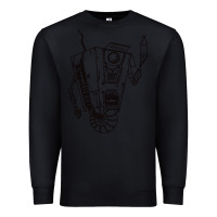 Black b&w claptrap   borderlands Premium Sweatshirt - tuanDangUi